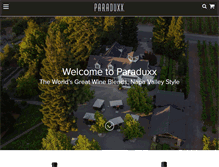 Tablet Screenshot of paraduxx.com